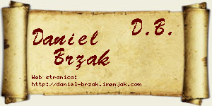 Daniel Brzak vizit kartica